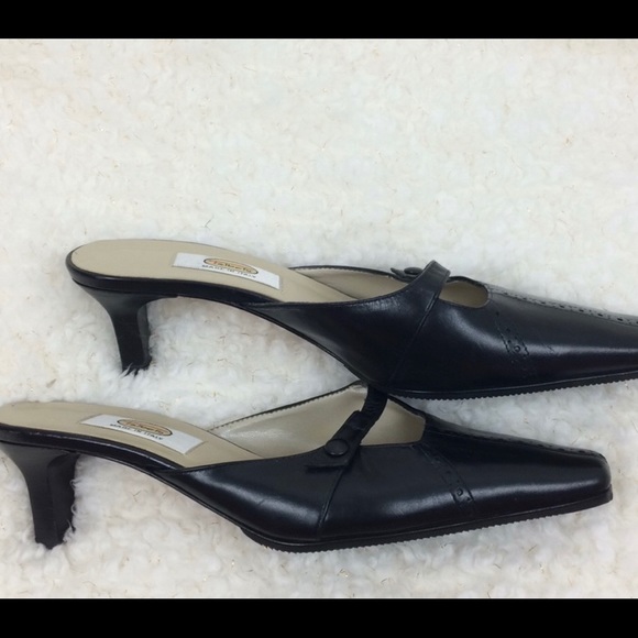 Talbots Shoes - Talbot Mule Kitten Heel 6.5 Black